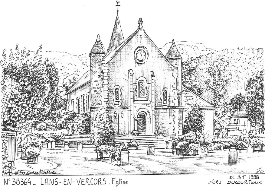 N 38364 - LANS EN VERCORS - église